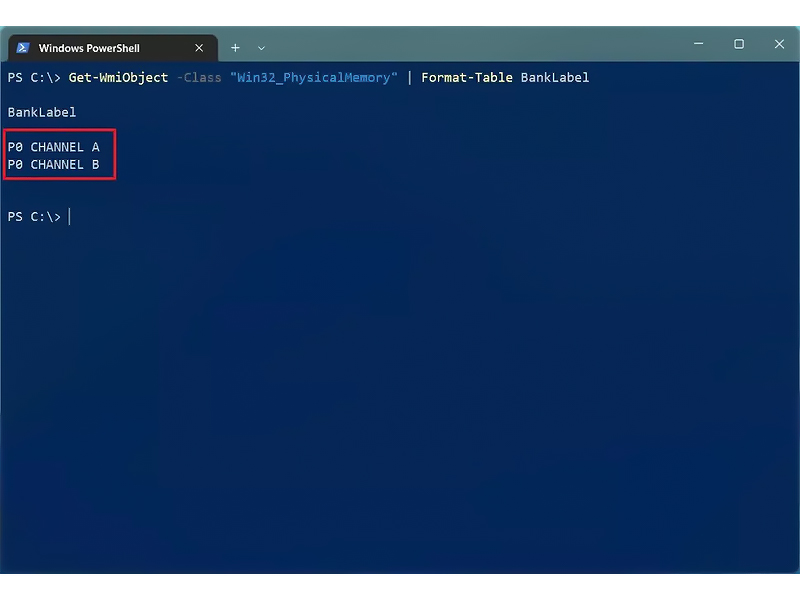 چک کردن تعداد اسلات های رم در ویندوز 11 با PowerShell