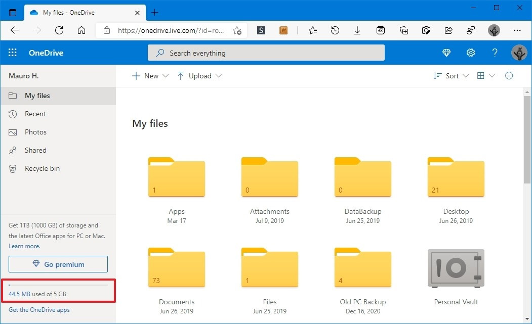 چگونه از میزان فضای ذخیره سازی اکانت OneDrive خود در ویندوز 10 مطلع شویم؟