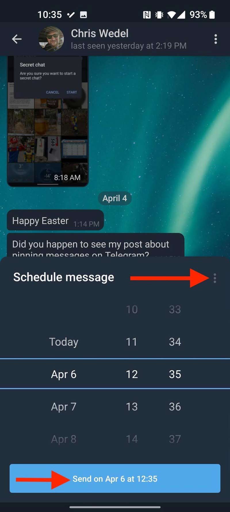 اما چگونه ارسال پیام ها در تلگرام را زمان بندی کنیم؟