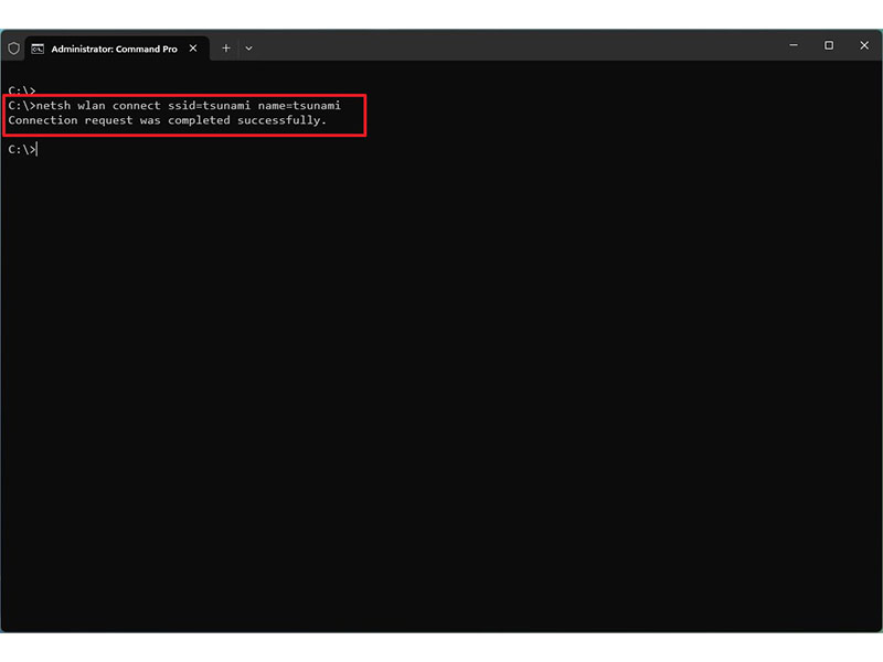 نحوه متصل شدن به وای فای در ویندوز 11 از طریق Command Prompt