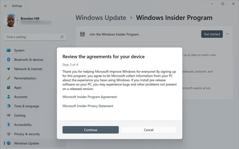 دریافت Windows 11 22H2 از طریق ویندوز اینسایدر