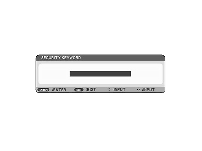 مراحل تنظیم رمز عبور برای ویدئو پروژکتور NEC