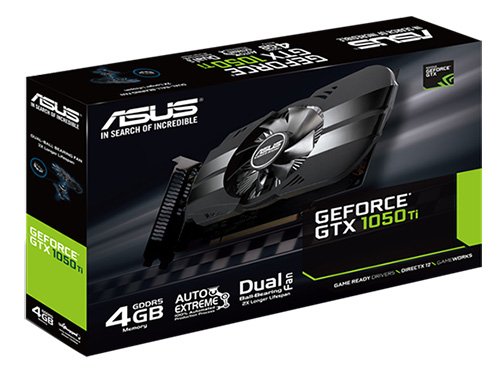 مشخصات فنی کارت گرافیک Asus PH-GTX1050TI-4G