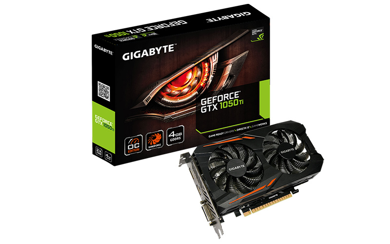 کارت گرافیک گیگابایت Gigabyte GeForce GTX 1050 Ti OC 4GB