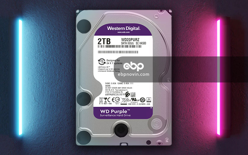 معرفی هارد دیسک اینترنال وسترن دیجیتال Purple 2TB