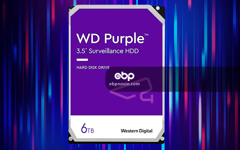 هارد دیسک اینترنال وسترن دیجیتالWestern Digital Purple  با ظرفیت 6 ترابایت