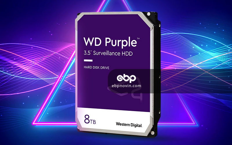 طراحی و ساخت هارددیسک اینترنال Western Digital Purple 8TB