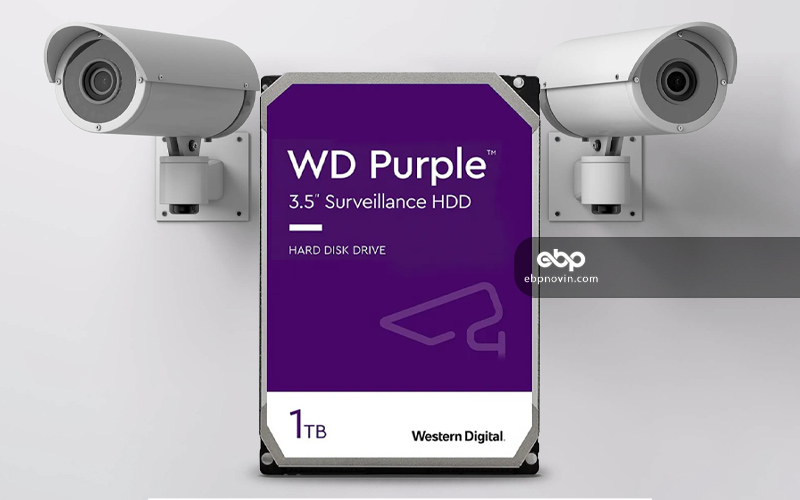 طراحی و ساخت هارددیسک اینترنال Western Digital Purple 1TB