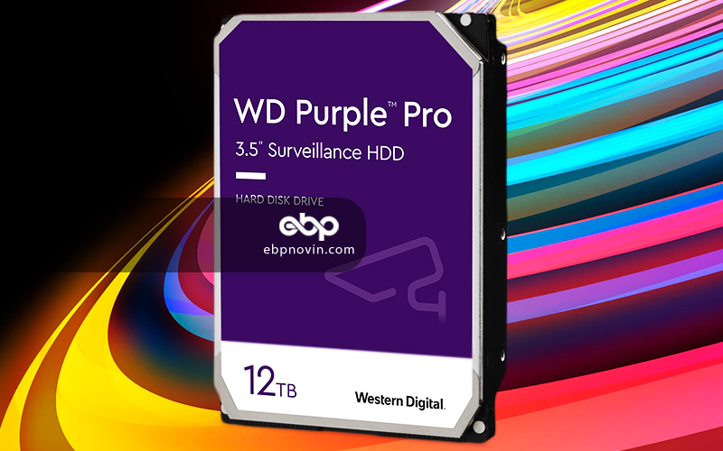 هارد دیسک اینترنال وسترن دیجیتال WD Purple Pro با ظرفیت 12 ترابایت