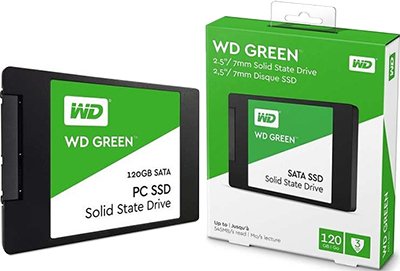 مشخصات فنی حافظه SSD اینترنال وسترن دیجیتال گرین WDS120G2G0A