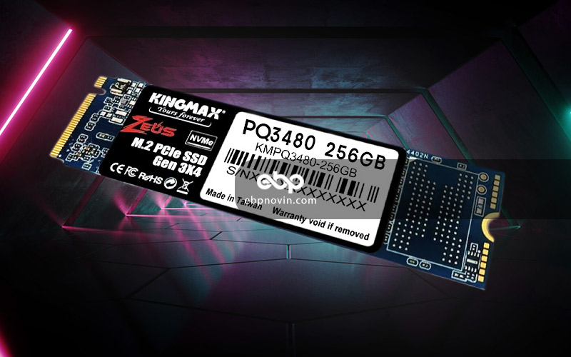 طراحی و ساخت حافظه SSD اینترنال Kingmax PQ3480 NVMe M.2 256GB