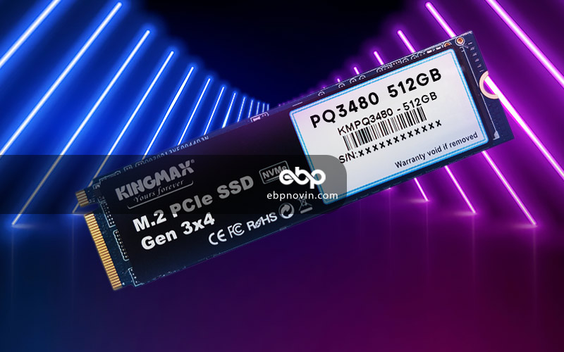 حافظه اس اس دی اینترنال کینگ مکسKingmax PQ3480 NVMe M.2  با ظرفیت 512 گیگابایت