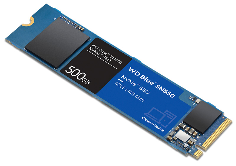 طراحی و ساخت حافظه SSD اینترنال Western Digital Blue SN550 NVMe M.2 SSD 500GB
