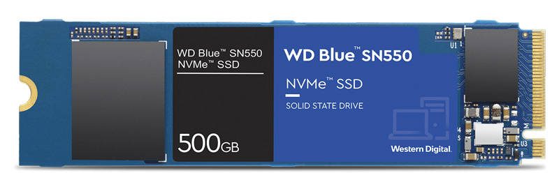 حافظه SSD اینترنال وسترن دیجیتال Western Digital Blue SN550 NVMe M.2 SSD با ظرفیت 500 گیگابایت