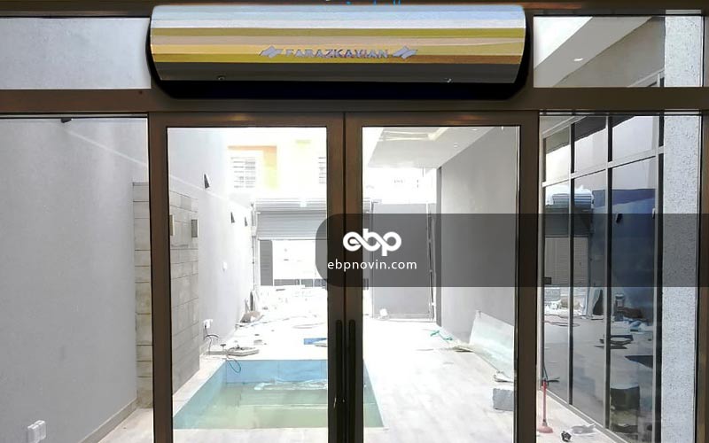 مشخصات فنی پرده هوا کویل دار فراز کاویان RM4015S/Y-W-LUX-V7