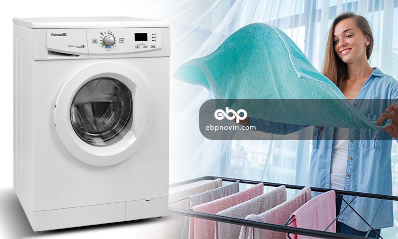 ماشین لباسشویی درب از جلو آبسال مدل REN6210 ظرفیت 6 کیلوگرم