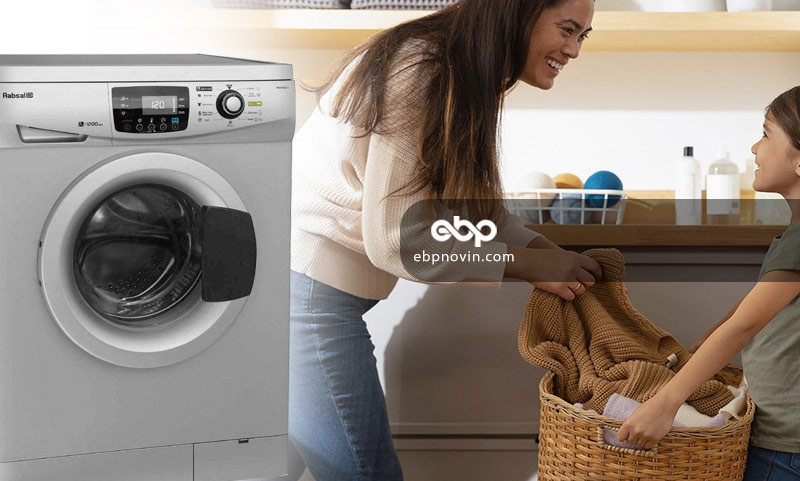 ماشین لباسشویی درب از جلو آبسال مدل REN7012 ظرفیت 7 کیلوگرم