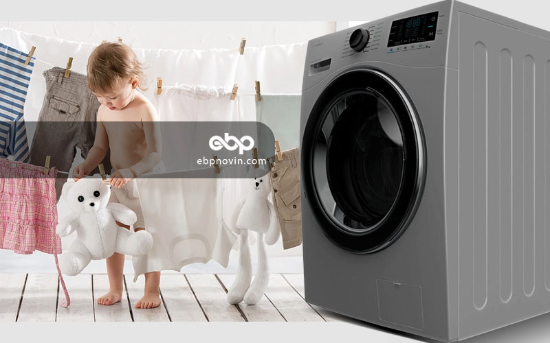 ماشین لباسشویی درب از جلو اسنوا مدل SWM-84518 ظرفیت 8 کیلوگرم