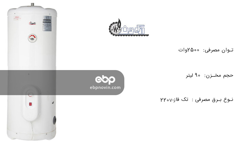 معرفی آبگرمکن برقی ایستاده آزمون کار EV120