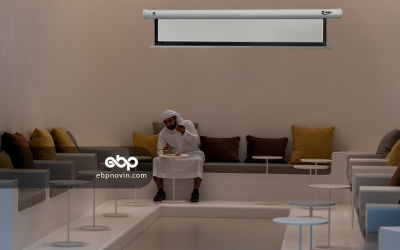 پرده نمایش 150*150 اسکوپ برقی