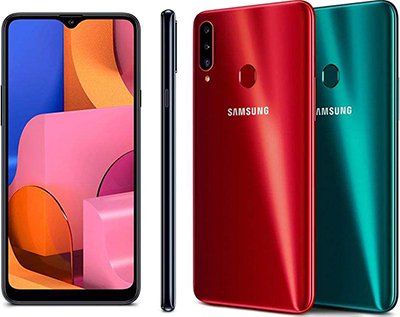 طراحی و مشخصات ظاهری موبایل Samsung Galaxy A20s