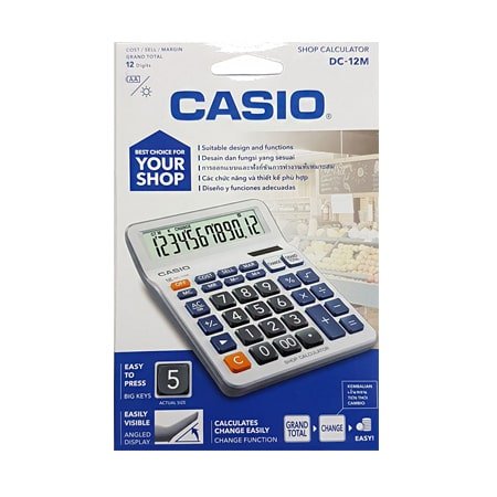 قابلیت و کارایی ماشین حساب کاسیو DC-12M