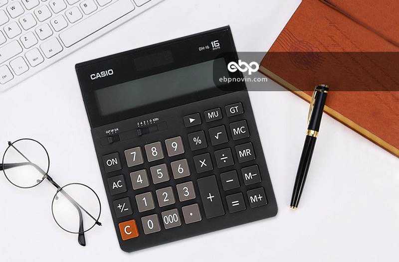 ماشين حساب کاسیو Casio DH-16-BK