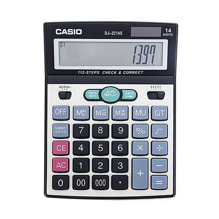 قابلیت و کارایی ماشین حساب کاسیو DJ-2214S