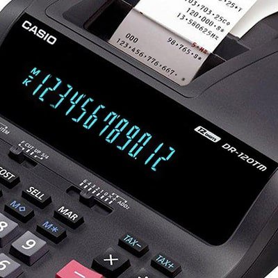 قابلیت و کارایی ماشین حساب کاسیو DR-120 TM