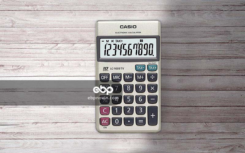 مجهز به دکمه های TAX+، TAX- و % برای انجام محاسبات مالیاتی و فروشگاهی