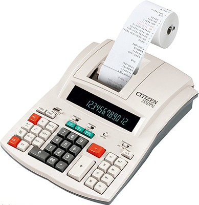 قابلیت و کارایی  ماشین حساب رومیزی با چاپگر سیتیزن 355DPN