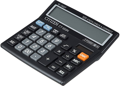 قابلیت و کارایی ماشین حساب ساده سیتیزن CT-555N