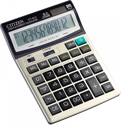 قابلیت و کارایی ماشین حساب رومیزی سیتیزن CT-912