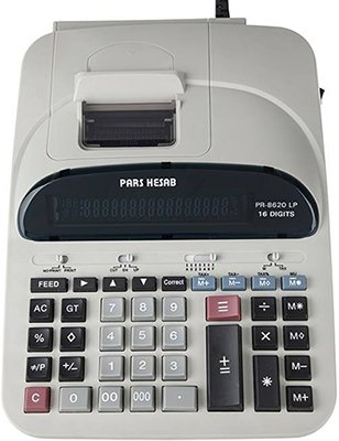 قابلیت و کارایی ماشین حساب چاپگردار پارس حساب PR-8620 LP