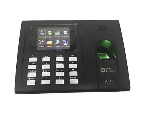 قابلیت ها و امکانات دستگاه حضور و غیاب ZKTeco K30